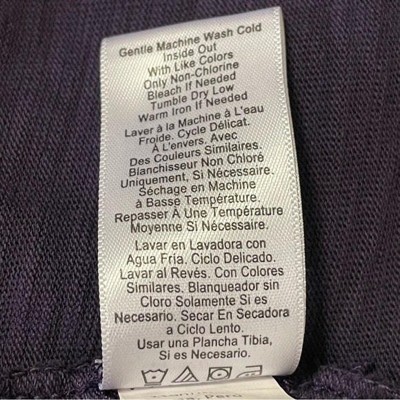 NATION LTD Jenna Cuffed Combo Tee Top in Boysenberry - Picture 6 of 7